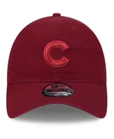 Men's New Era Cardinal Chicago Cubs Color Pack 9TWENTY Adjustable Hat