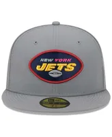 Men's New Era Gray New York Jets Color Pack 59FIFTY Fitted Hat