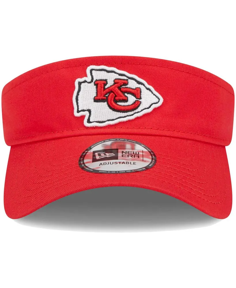 Men's New Era Red Kansas City Chiefs Main Adjustable Visor
