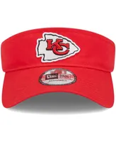 Men's New Era Red Kansas City Chiefs Main Adjustable Visor