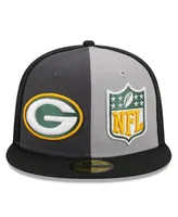 Men's New Era Gray, Black Green Bay Packers 2023 Sideline 59FIFTY Fitted Hat
