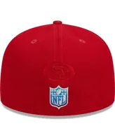 Men's New Era Scarlet San Francisco 49ers Gradient 59FIFTY Fitted Hat