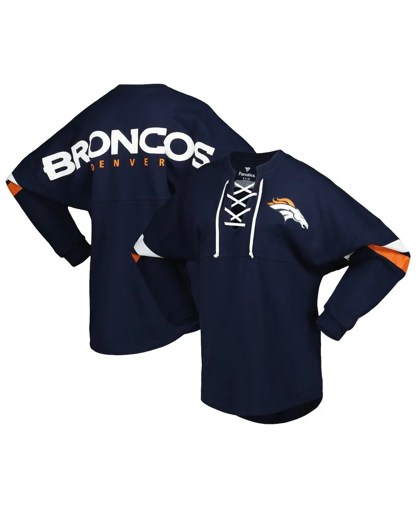 Lids Denver Broncos Fanatics Branded Women's Hometown Sweep Long Sleeve  V-Neck T-Shirt - Navy