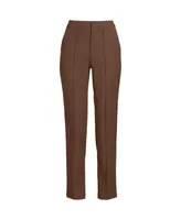 Lands' End Petite High Rise Bi Stretch Pintuck Pencil Ankle Pants