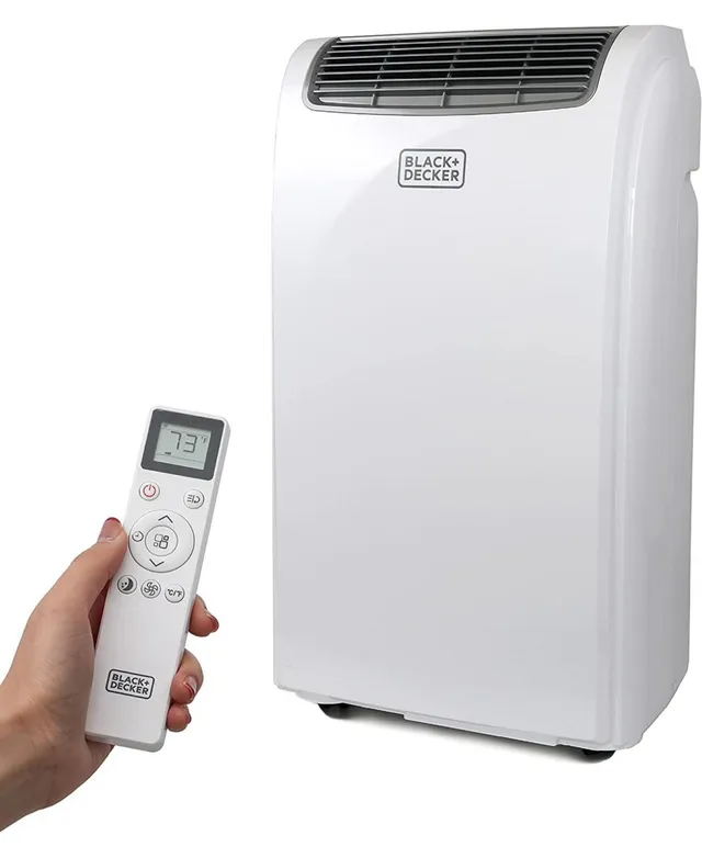 BLACK+DECKER 8,500 BTU Portable Air Conditioner with Remote Control, White