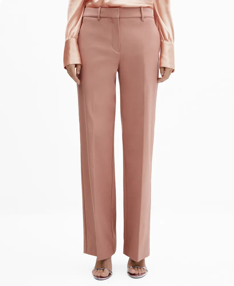 Straight suit trousers - Woman | MANGO OUTLET Mongolia