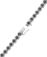 Men's Black Diamond 22" Tennis Necklace (5 ct. t.w.) in Sterling Silver