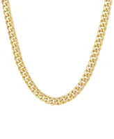 Polished Curb Chain Necklace 22" in 10K Yellow Gold