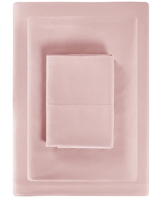 Sunham Microfiber Easy Care Solid 3-Pc. Sheet Set, Twin