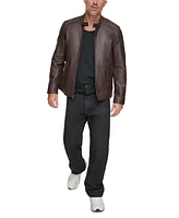 Marc New York Men's Viceroy Sleek Leather Racer Jacket