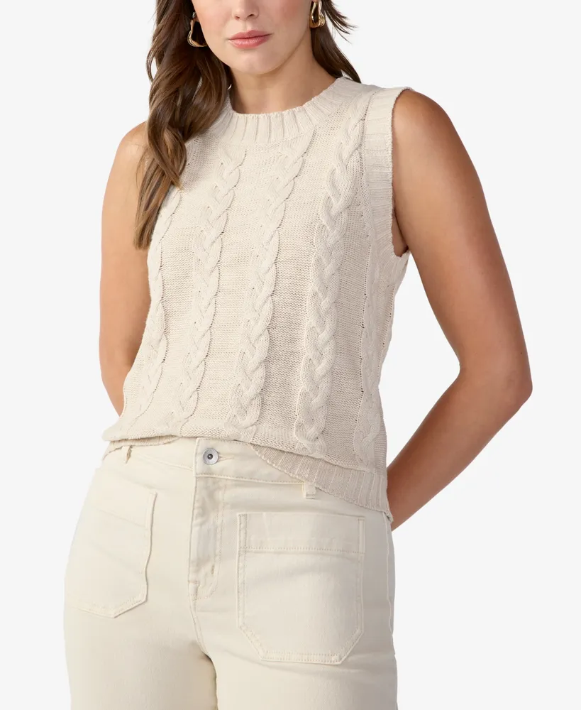 Women's Cotton Cable-Collar Cardigan, Created for Macy's