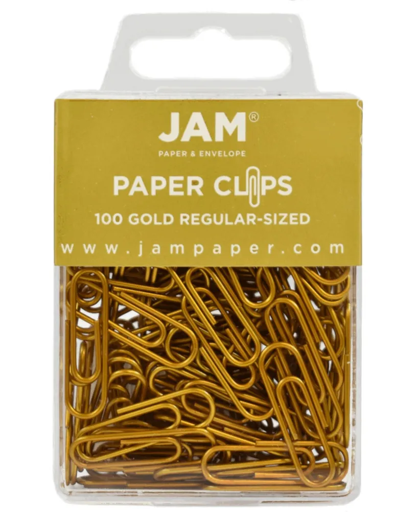 Jam Paper Colored Standard Paper Clips - Regular 1" - Paperclips - 100 Per Pack