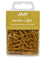 Jam Paper Colored Standard Paper Clips - Regular 1" - Paperclips - 100 Per Pack