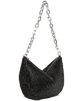 I.n.c. International Concepts Crescent Diamond Mesh Small Chain Hobo, Created for Macy's