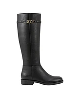 Bandolino Women's Romi Round Toe Side Zip Knee High Riding Boots