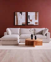 Folke 38" Oak Round Coffee Table