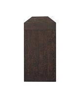 Evander 55" Oak Rectangle Console Table