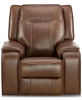 Closeout! Hansley 39" Zero Gravity Leather Power Recliner, Created for Macy's