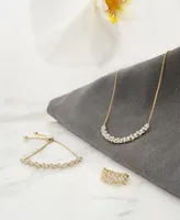 Wrapped in Love Diamond Swirl Cluster Bolo Bracelet (1 ct. t.w.) in 14k Gold, Created for Macy's
