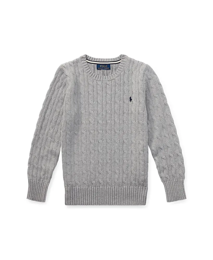 Polo Ralph Lauren Big Boys Cable-Knit Cotton Sweater