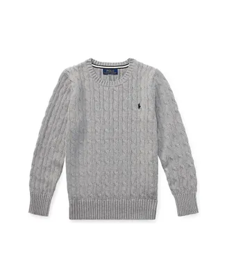 Polo Ralph Lauren Big Boys Cable-Knit Cotton Sweater