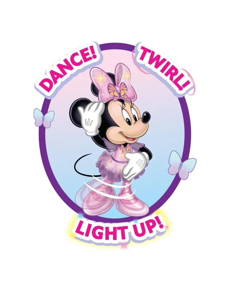 Disney Junior Minnie Mouse Sing and Dance Butterfly Ballerina Lights and Sounds Plush, Sings "Just Like a Butterfly"