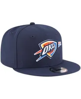 Men's New Era Navy Oklahoma City Thunder Official Team Color 9FIFTY Adjustable Snapback Hat