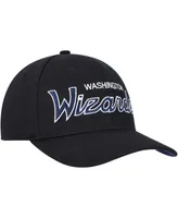 Men's Mitchell & Ness Black Washington Wizards Mvp Team Script 2.0 Stretch Snapback Hat