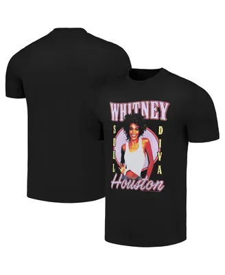Men's Black Whitney Houston Soul Diva T-shirt