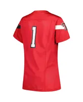 Women's Under Armour #1 Red Texas Tech Raiders Replica Football Jersey