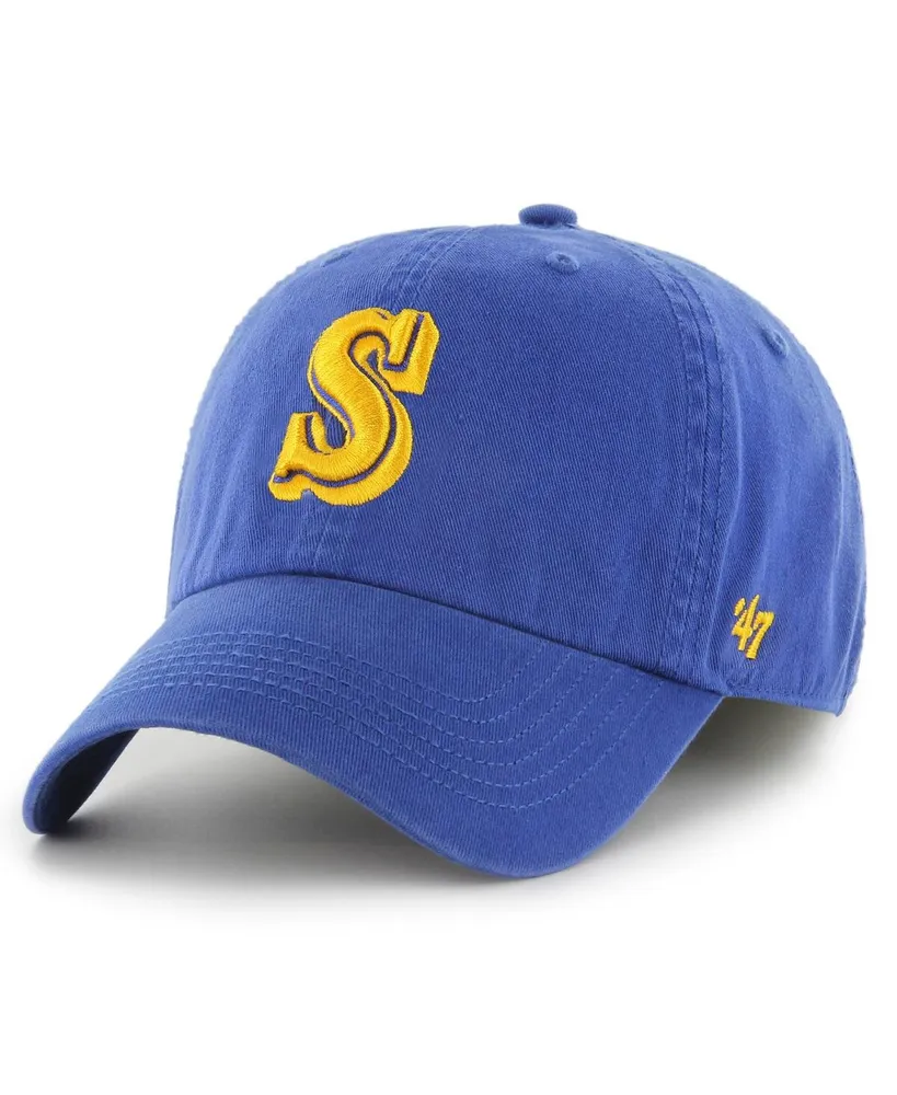 Men's '47 Brand Royal Seattle Mariners Cooperstown Collection Franchise Fitted Hat