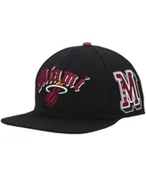 Men's Pro Standard Miami Heat Old English Snapback Hat