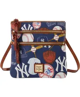 Women's Dooney & Bourke New York Yankees Game Day Triple Zip Crossbody Purse