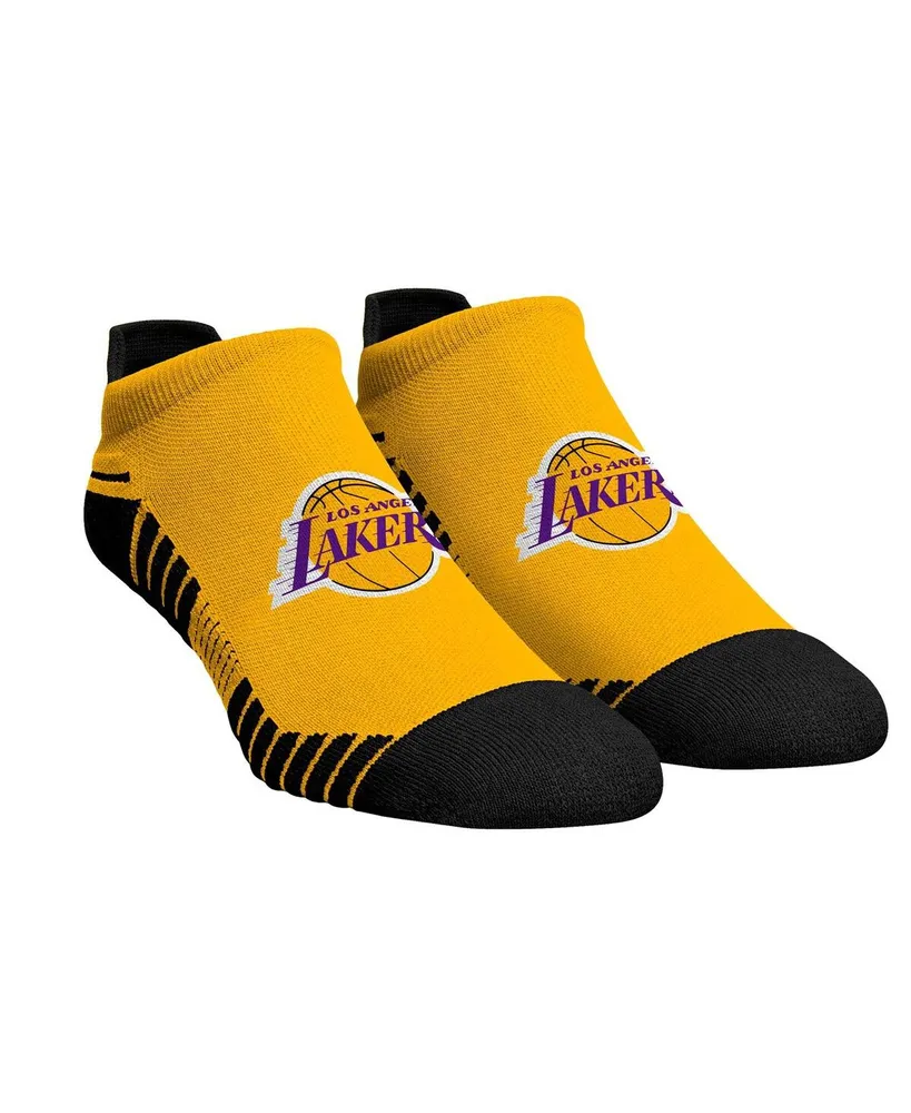 Men's and Women's Rock 'Em Socks Los Angeles Lakers Hex Performance Ankle Socks