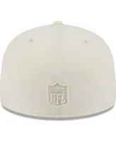 Men's New Era Cream England Patriots Color Pack 59FIFTY Fitted Hat