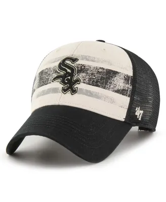 Men's '47 Brand Black Chicago White Sox Breakout Mvp Trucker Adjustable Hat
