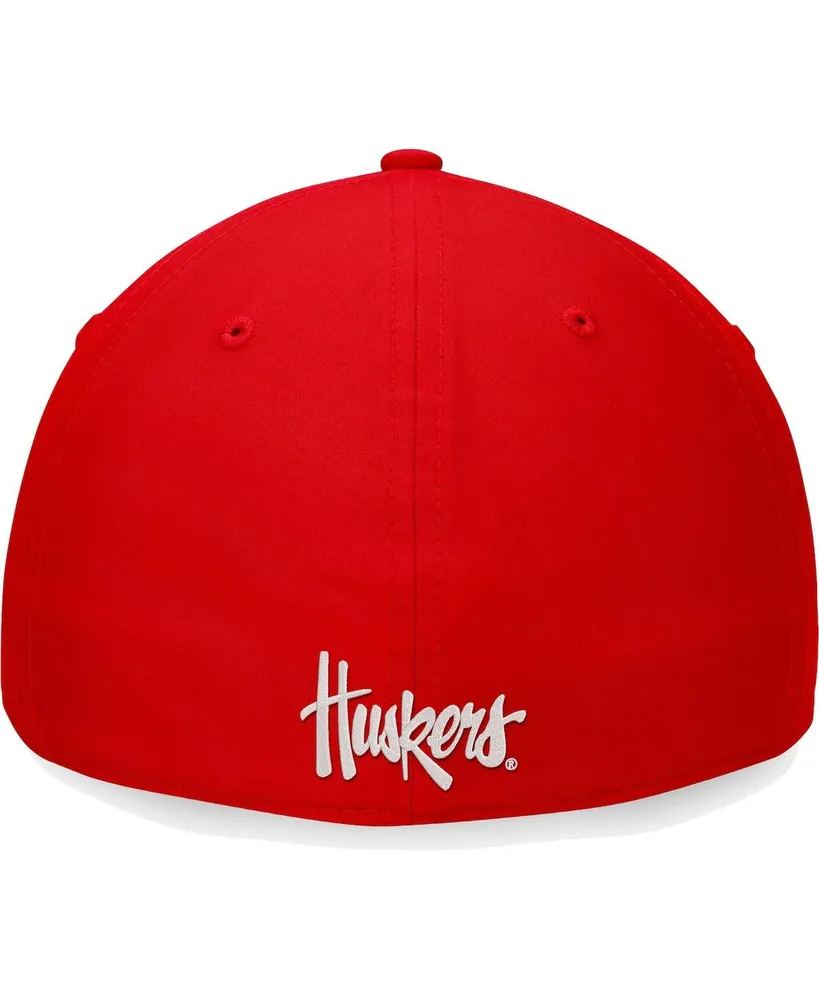 Men's Top of the World Scarlet Nebraska Huskers Deluxe Flex Hat