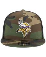 Men's New Era Camo Minnesota Vikings Main Trucker 9FIFTY Snapback Hat