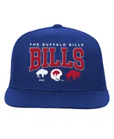 Big Boys and Girls Mitchell & Ness Royal Buffalo Bills Champ Stack Flat Brim Snapback Hat