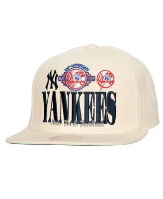 Men's Mitchell & Ness Cream New York Yankees Reframe Retro Snapback Hat