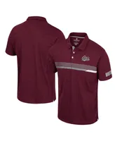 Men's Colosseum Maroon Montana Grizzlies No Problemo Polo Shirt