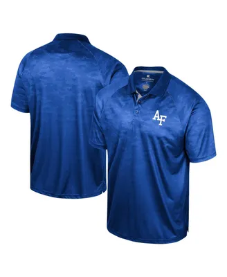 Men's Colosseum Royal Air Force Falcons Honeycomb Raglan Polo Shirt