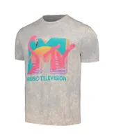 Men's Gray Mtv Flamingo Washed T-shirt