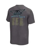Men's Charcoal Aerosmith 1976/77 U.s. Tour Washed Graphic T-shirt