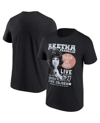 Men's Black Aretha Franklin Graphic T-shirt