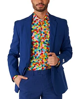 OppoSuits Men's Confetteroni Shirt - Perfect For Parties Confetti Outfit Including 1 Button-Up Long sleeve