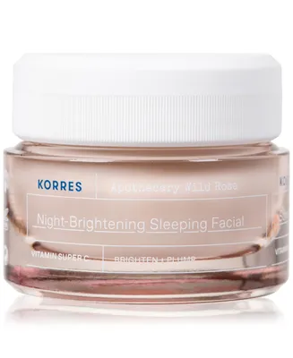 Korres Apothecary Wild Rose Night-Brightening Sleeping Facial, 1.3-oz.