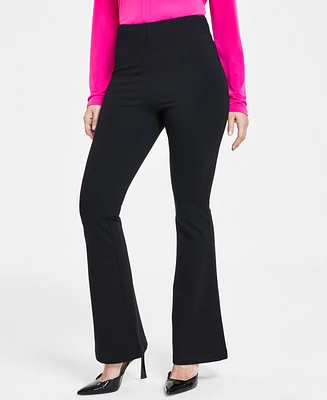 I.n.c. International Concepts Women's High-Rise Ponte Flare-Hem Pants, Created for Macy's