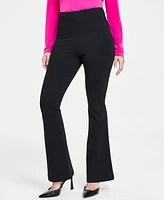 I.n.c. International Concepts Women's High-Rise Ponte Flare-Hem Pants, Created for Macy's