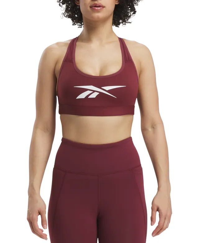 Reebok Women's Lux Vector Medium Impact Sports Bra, A Macy's Exclusive